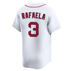 Kooe B.Red Sox #3 Ceddanne Rafaela Player White Limited Home Game Stitched Jerseys
