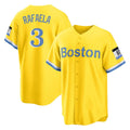 Kooe B.Red Sox #3 Ceddanne Rafaela Player Yellow Home Game Stitched Jersey