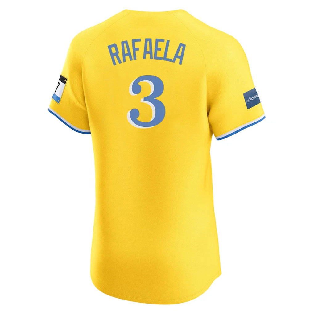 Kooe B.Red Sox #3 Ceddanne Rafaela Player Yellow Limited Elite Home Game Stitched Jerseys