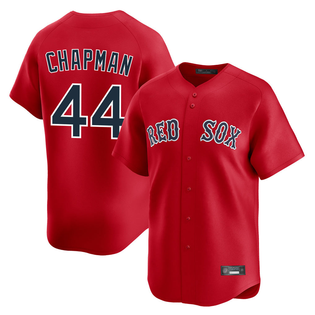 Kooe B.Red Sox #44 Aroldis Chapman Player Red Limited Home Game Stitched Jerseys