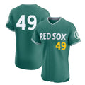 Kooe B.Red Sox #49 Tim Wakefield Player Green City Connect Limited Elite Home Game Stitched Jerseys