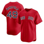 Kooe B.Red Sox #49 Tim Wakefield Player Red Limited Home Game Stitched Jerseys
