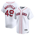 Kooe B.Red Sox #49 Tim Wakefield Player White Limited Home Game Stitched Jerseys