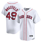 Kooe B.Red Sox #49 Tim Wakefield Player White Limited Home Game Stitched Jerseys