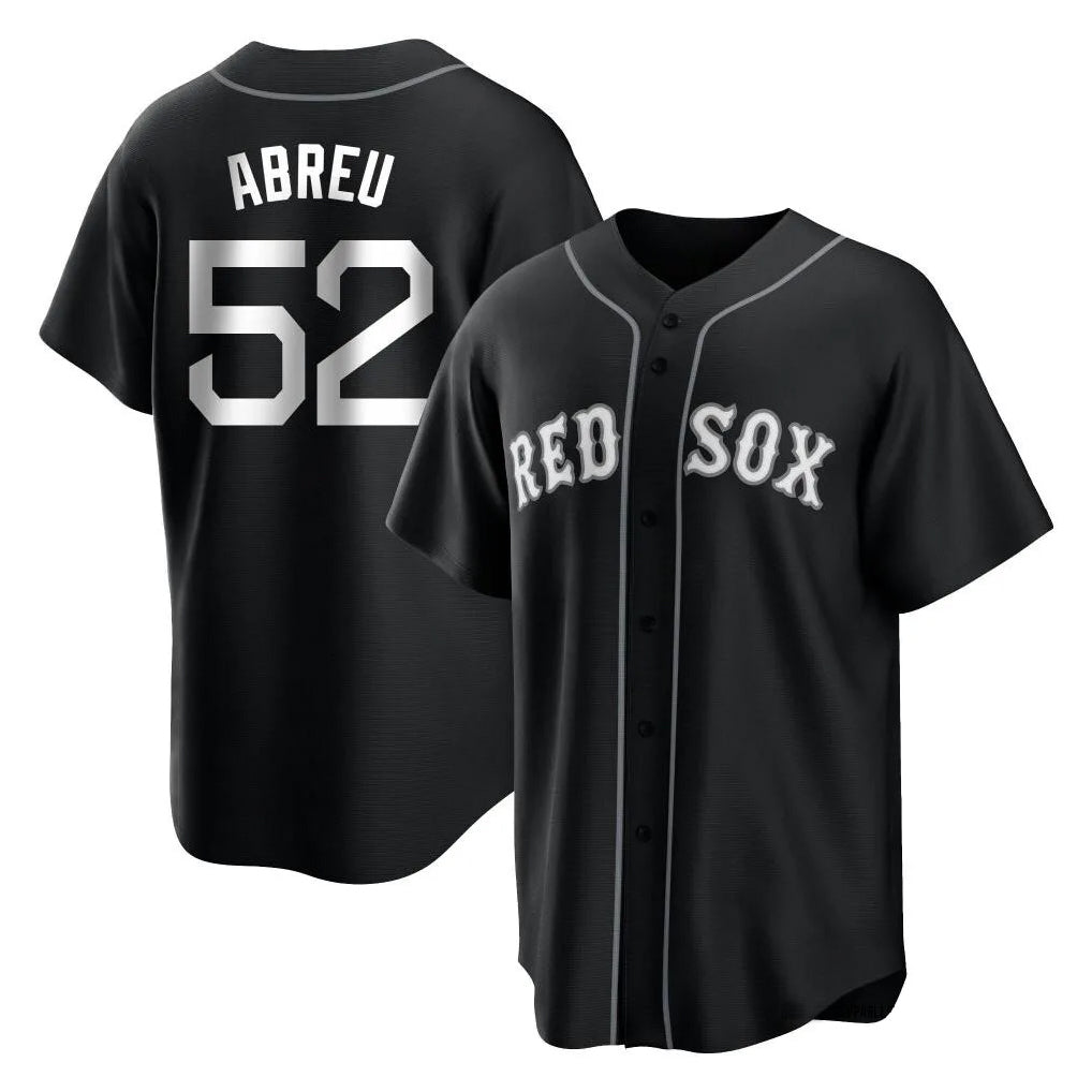 Kooe B.Red Sox #52 Wilyer Abreu Player Black Home Game Stitched Jerseys