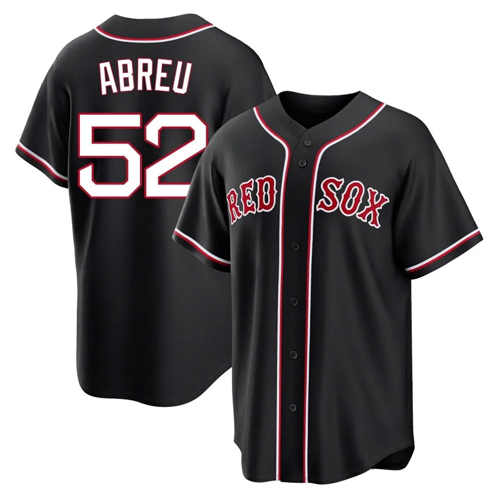 Kooe B.Red Sox #52 Wilyer Abreu Player Black Out Home Game Stitched Jerseys