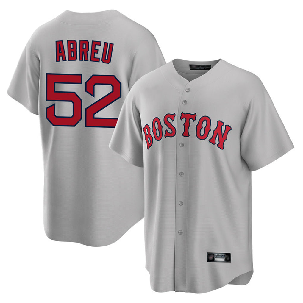Kooe B.Red Sox #52 Wilyer Abreu Player Gray Road Home Game Stitched Jerseys