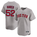 Kooe B.Red Sox #52 Wilyer Abreu Player Gray Road Limited Home Game Stitched Jerseys