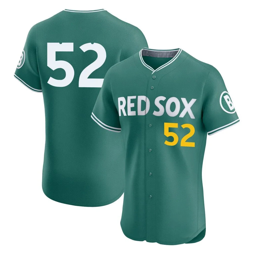 Kooe B.Red Sox #52 Wilyer Abreu Player Green City Connect Limited Elite Home Game Stitched Jerseys