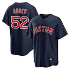 Kooe B.Red Sox #52 Wilyer Abreu Player Navy Home Game Stitched Jerseys
