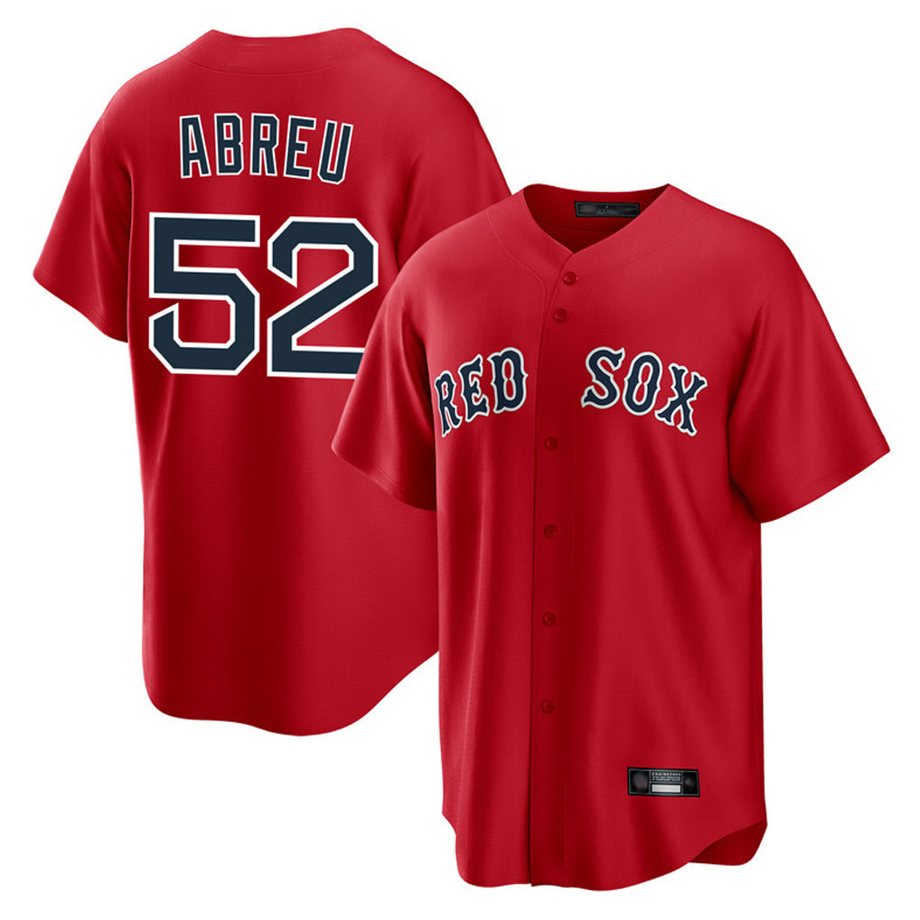 Kooe B.Red Sox #52 Wilyer Abreu Player Red Home Game Stitched Jerseys