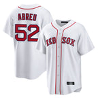 Kooe B.Red Sox #52 Wilyer Abreu Player White Home Game Stitched Jerseys