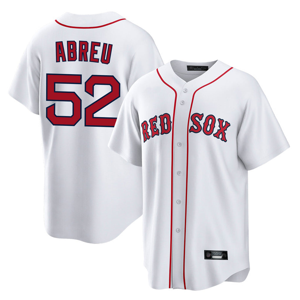 Kooe B.Red Sox #52 Wilyer Abreu Player White Home Game Stitched Jerseys