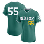 Kooe B.Red Sox #55 Ranger Su¨¢rez Player Green City Connect Limited Elite Home Game Stitched Jerseys