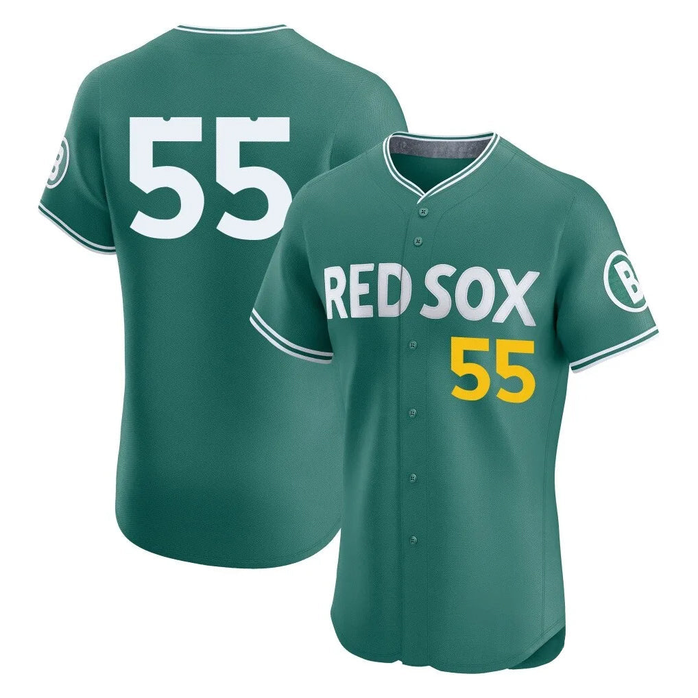 Kooe B.Red Sox #55 Ranger Su¨¢rez Player Green City Connect Limited Elite Home Game Stitched Jerseys