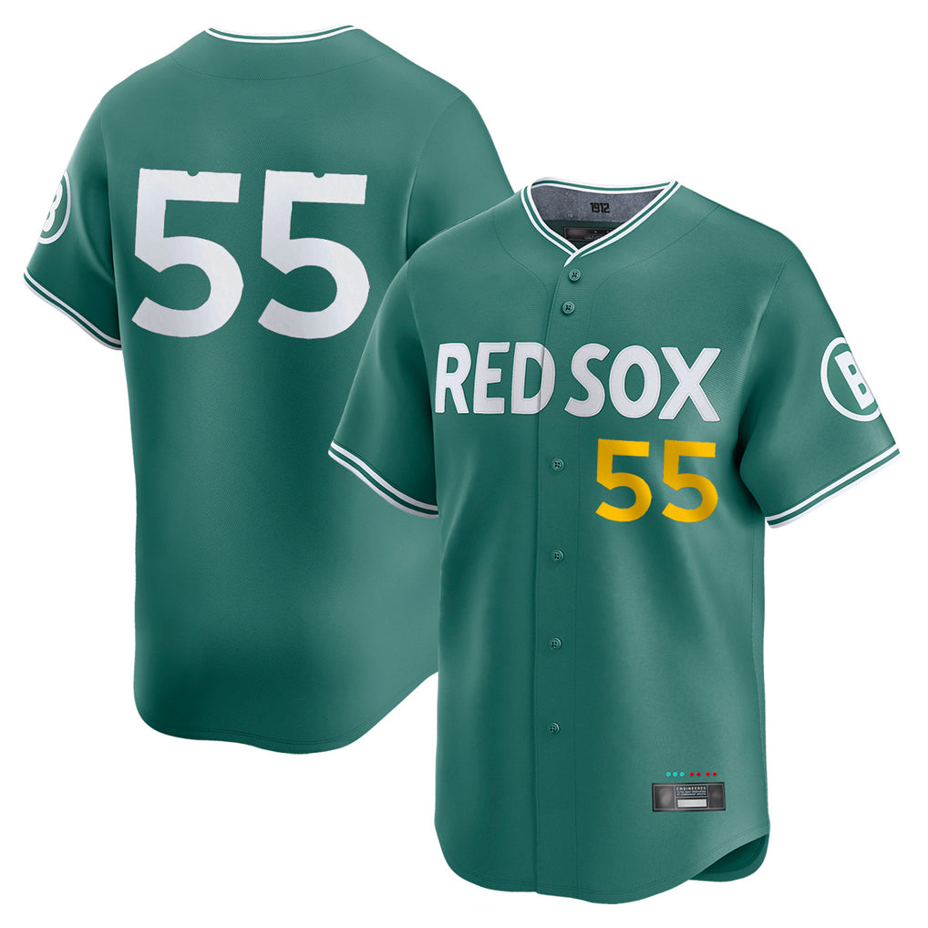 Kooe B.Red Sox #55 Ranger Su¨¢rez Player Green City Connect Limited Home Game Stitched Jerseys