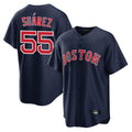 Kooe B.Red Sox #55 Ranger Su¨¢rez Player Navy Home Game Stitched Jerseys