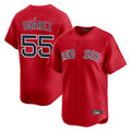 Kooe B.Red Sox #55 Ranger Su¨¢rez Player Red Limited Home Game Stitched Jerseys