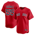 Kooe B.Red Sox #55 Ranger Su¨¢rez Player Red Limited Home Game Stitched Jerseys