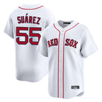Kooe B.Red Sox #55 Ranger Su¨¢rez Player White Limited Home Game Stitched Jerseys