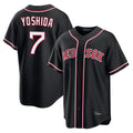 Kooe B.Red Sox #7 Masataka Yoshida Player Black Out Home Game Stitched Jerseys