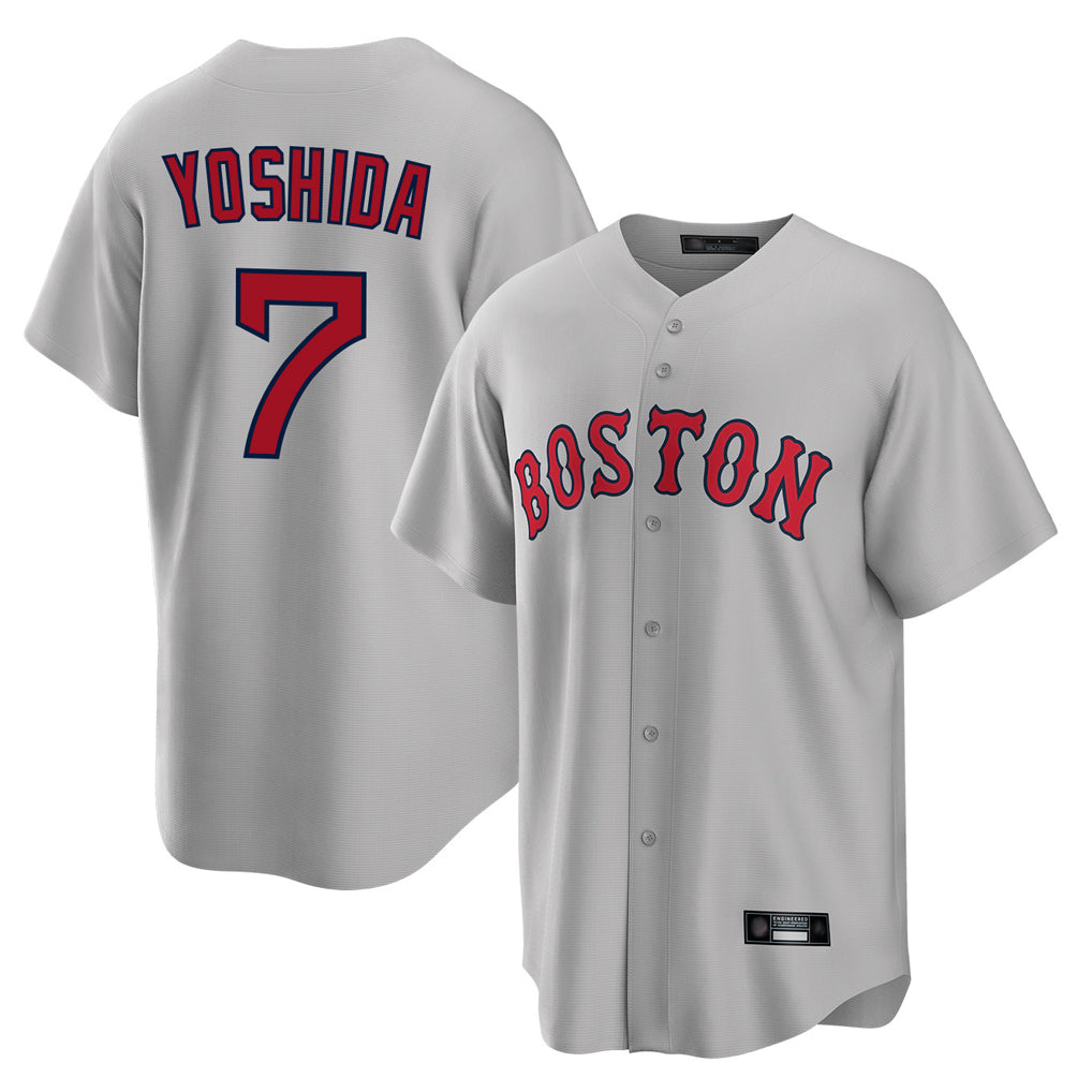 Kooe B.Red Sox #7 Masataka Yoshida Player Gray Road Home Game Stitched Jersey