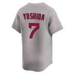 Kooe B.Red Sox #7 Masataka Yoshida Player Gray Road Limited Home Game Stitched Jerseys