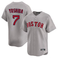 Kooe B.Red Sox #7 Masataka Yoshida Player Gray Road Limited Home Game Stitched Jersey