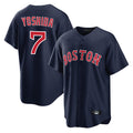 Kooe B.Red Sox #7 Masataka Yoshida Player Navy Home Game Stitched Jersey