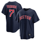 Kooe B.Red Sox #7 Masataka Yoshida Player Navy Home Game Stitched Jersey