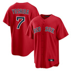 Kooe B.Red Sox #7 Masataka Yoshida Player Red Home Game Stitched Jersey