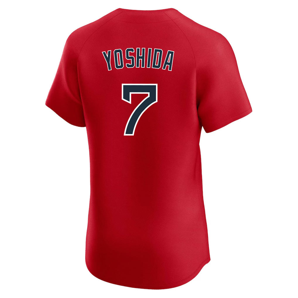 Kooe B.Red Sox #7 Masataka Yoshida Player Red Limited Elite Home Game Stitched Jerseys