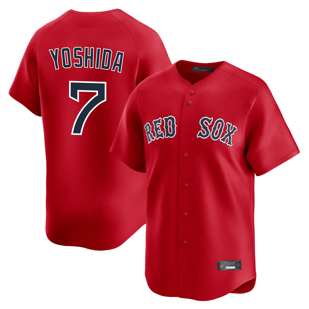 Kooe B.Red Sox #7 Masataka Yoshida Player Red Limited Home Game Stitched Jersey