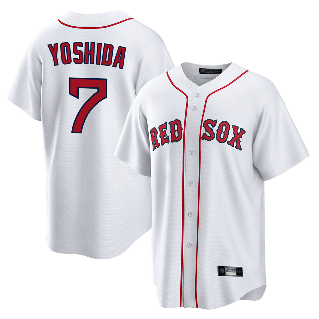Kooe B.Red Sox #7 Masataka Yoshida Player White Home Game Stitched Jersey