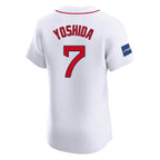 Kooe B.Red Sox #7 Masataka Yoshida Player White Limited Elite Home Game Stitched Jerseys