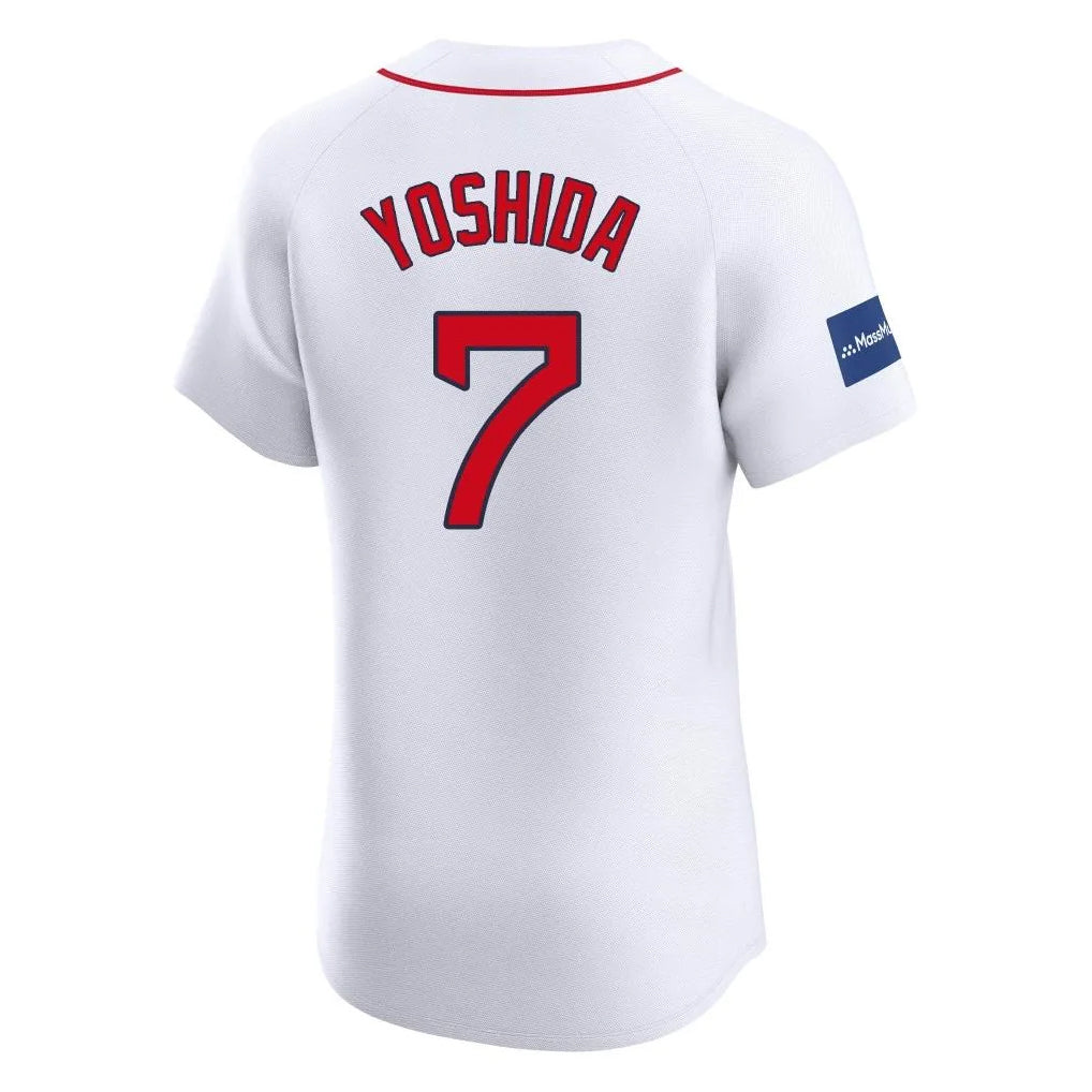 Kooe B.Red Sox #7 Masataka Yoshida Player White Limited Elite Home Game Stitched Jerseys