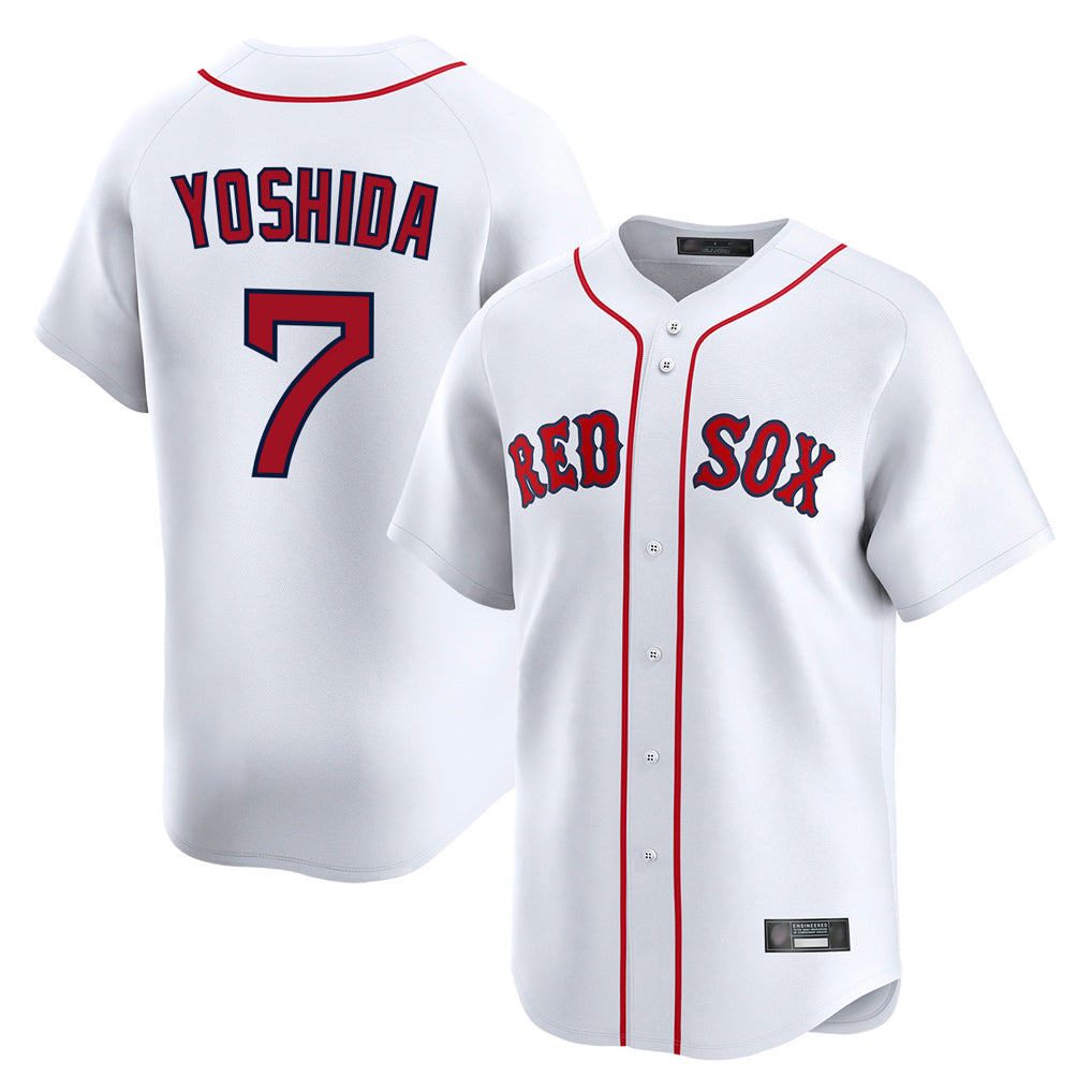 Kooe B.Red Sox #7 Masataka Yoshida Player White Limited Home Game Stitched Jersey