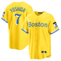 Kooe B.Red Sox #7 Masataka Yoshida Player Yellow Home Game Stitched Jersey