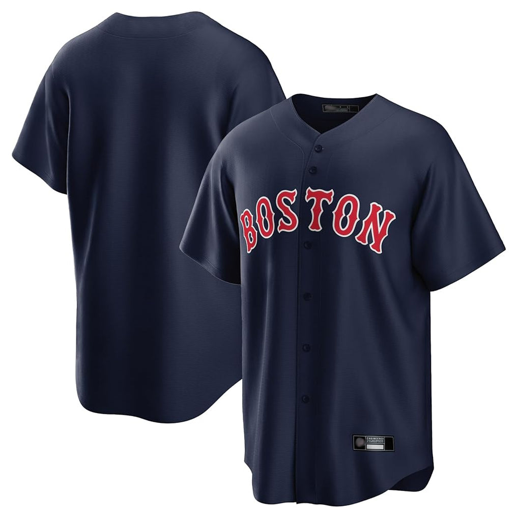 Kooe B.Red Sox Blank Player Navy Home Game Stitched Jerseys