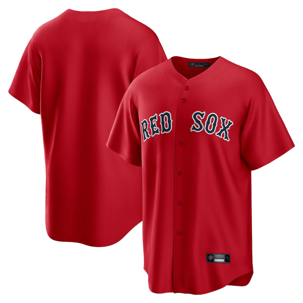 Kooe B.Red Sox Blank Player Red Home Game Stitched Jerseys