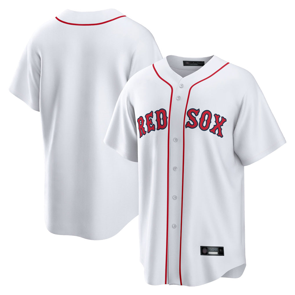 Kooe B.Red Sox Blank Player White Home Game Stitched Jerseys
