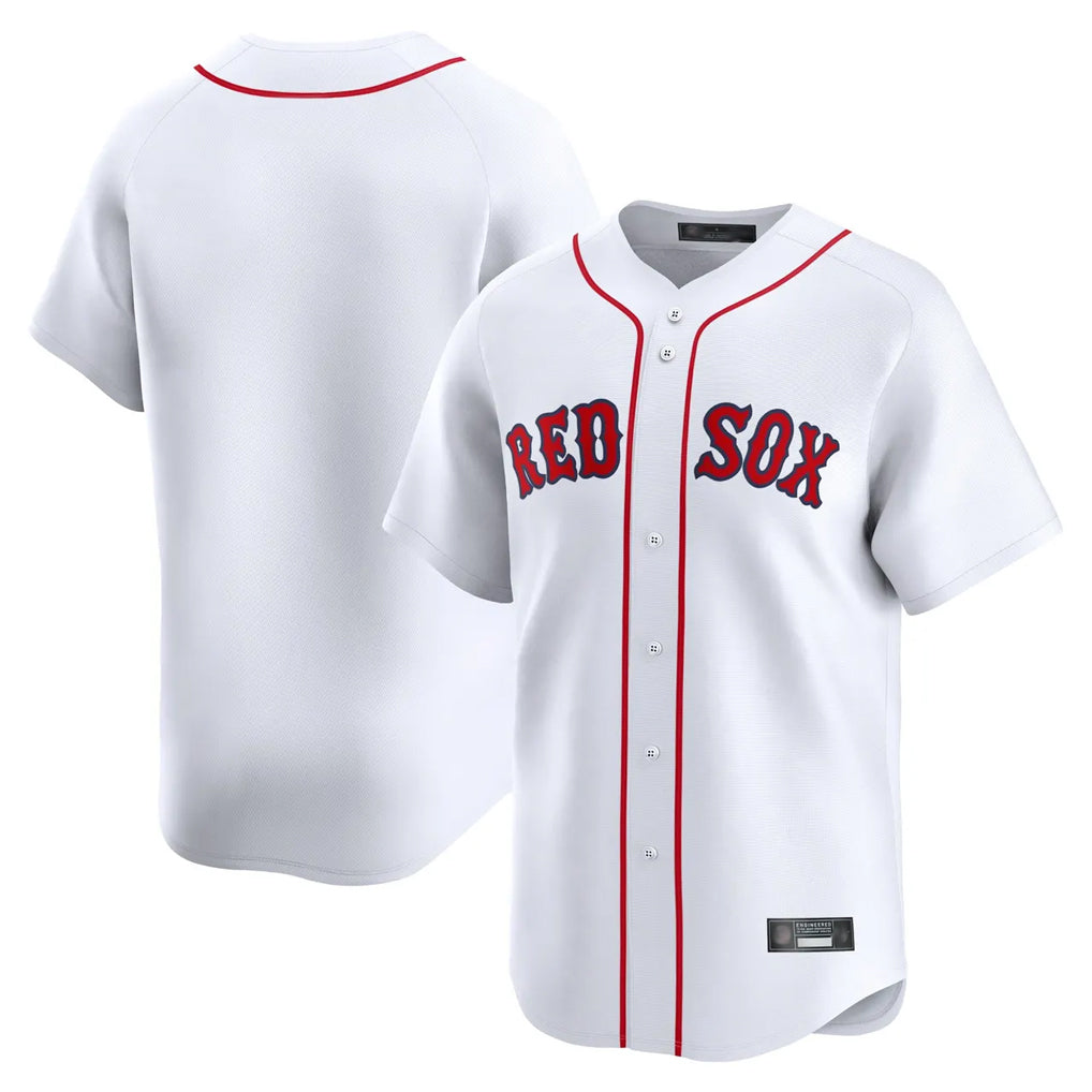 Kooe B.Red Sox Blank Player White Limited Home Game Stitched Jerseys