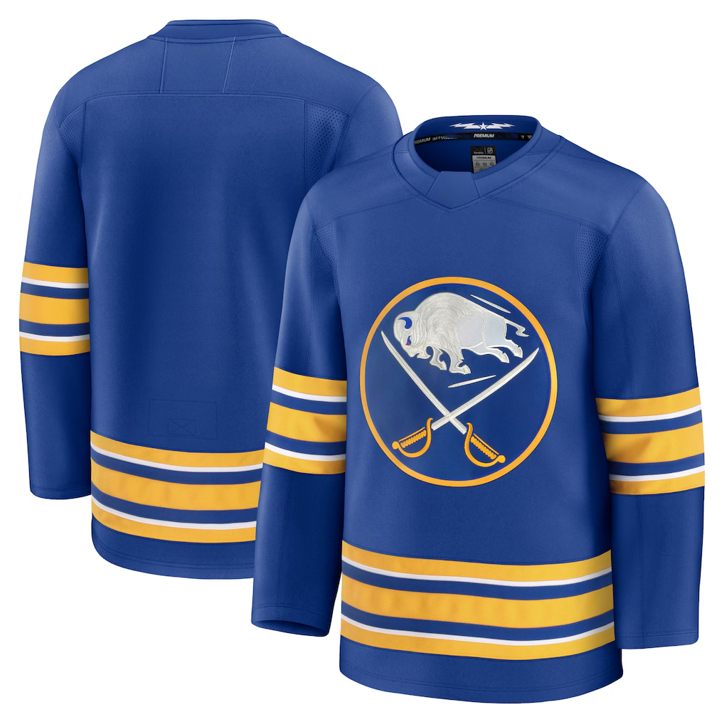 Kooe B.Sabres Royal Home Premium Stitched Jerseys