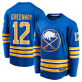 Kooe B.Sabres #12 Jordan Greenway Royal Home Breakaway Stitched Jerseys