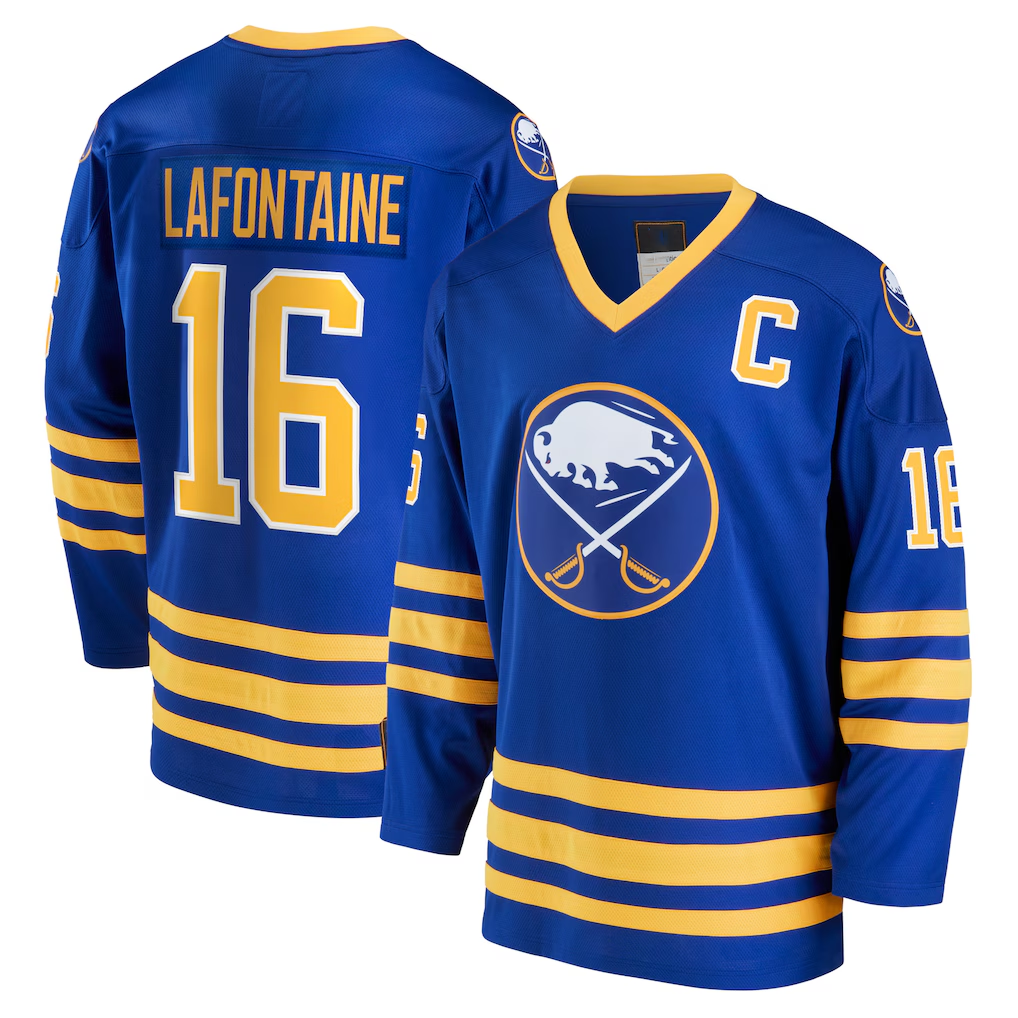 Kooe B.Sabres #16 Pat LaFontaine Royal Breakaway Retired Player Stitched Jerseys