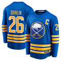 Kooe B.Sabres #26 Rasmus Dahlin Royal Home Captain Patch Breakaway Stitched Jerseys