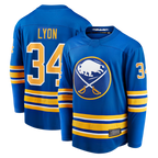 Kooe B.Sabres #34 Alex Lyon Royal Home Breakaway Stitched Jerseys