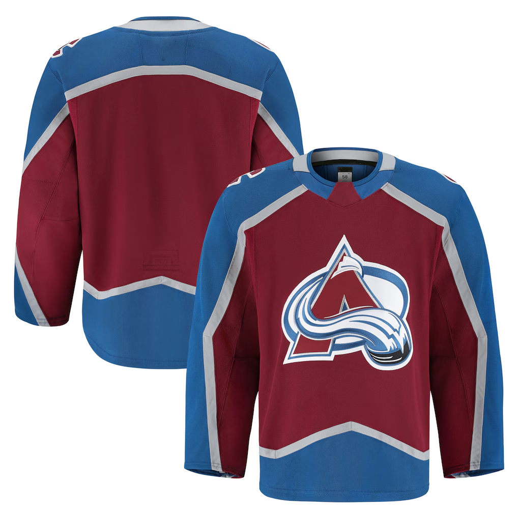 Kooe C.Avalanche Burgundy Home Authentic Pro Jerseys