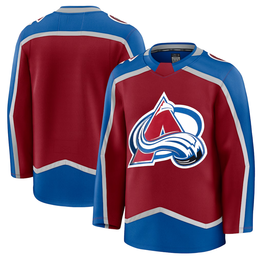 Kooe C.Avalanche Burgundy Home Premium Jerseys