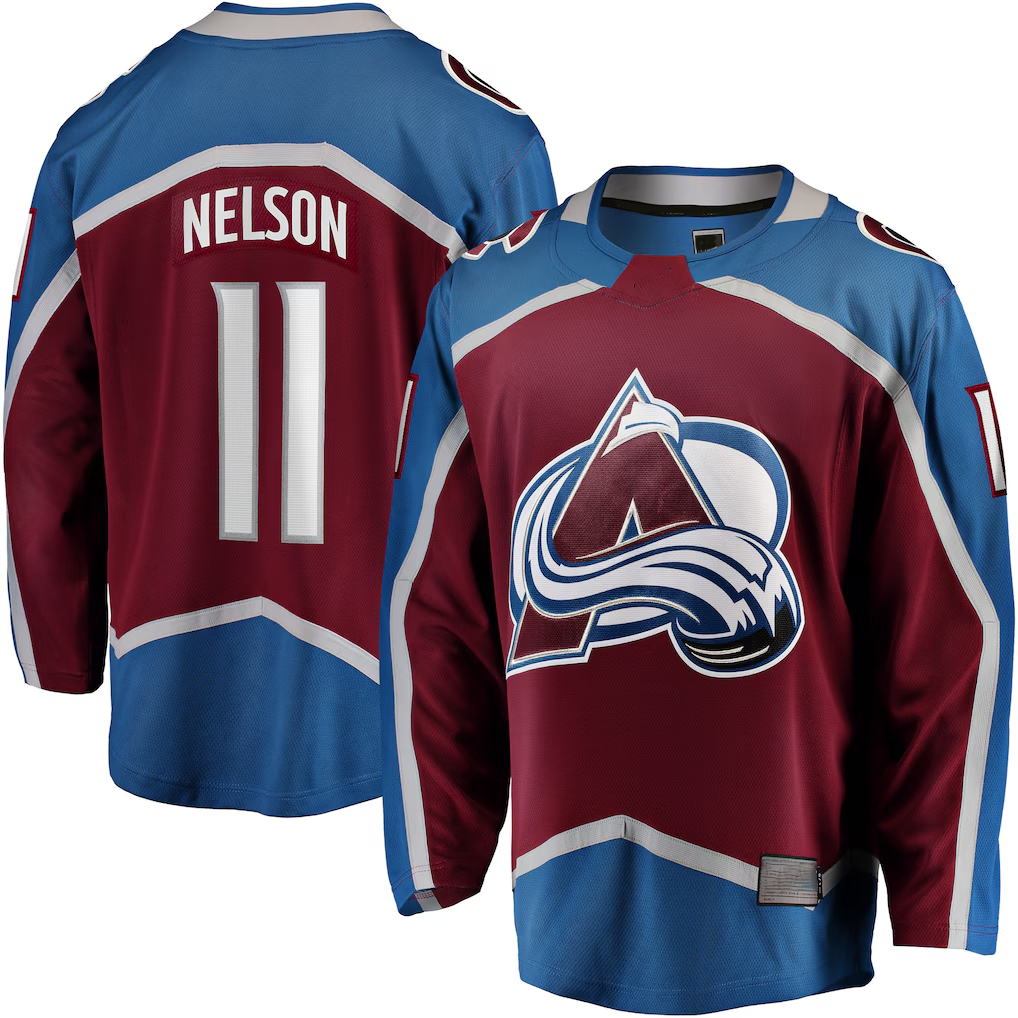 Kooe C.Avalanche #11 Brock Nelson Burgundy Home Breakaway Jerseys